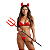 Mini Fantasia Diabinha Tamanho Único - Via Tentação - Imagem 1