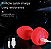 Plug Anal Vibratório com Formato de Rosa e App- Vermelho - Imagem 2