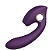 ZD080  Vibrador Alien Penetravel c/Alça e Sugador Clitoris - Imagem 7