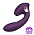 ZD080  Vibrador Alien Penetravel c/Alça e Sugador Clitoris - Imagem 1