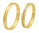 Par de Alianças Reta Confort Ouro 18k 3mm com Friso e Zirconias 1,25mm 359P - Maube Jóias - Imagem 2