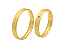 Par de Alianças Reta Abaulada Confort Ouro 18k 4mm Diamantada Frisos Zirconia 1,25mm 1064 - Maube Jóias - Imagem 2