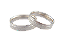Par Aliança Prata 950 Brilho E Diamantada 5mm - ALP399 - Imagem 1