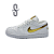 Nike Air Jordan 1 Low White Metallic Gold - Imagem 1