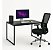 Mesa Escrivaninha Industrial 130x55 Para Escritório home office estudar computador - Imagem 2