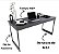 Mesa Escrivaninha Industrial 130x55 Para Escritório home office estudar computador - Imagem 4