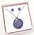 Conjunto lavanda - colar e brincos - Imagem 1
