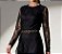 Blusa de Renda - Preta 40 - Imagem 4