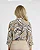 Blusa Botões Estampada - Bege G - Imagem 3