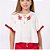 Blusa Bata em Linho Meninas com Bordado Elegância Natural Tam10 - Imagem 1