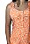 Vestido Curto Laranja Floral com Botões Frontais Tam M - Imagem 2