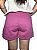 Short Feminino Rosa em Sarja com Cós Lastex Tam 40 - Imagem 3