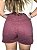 Shorts Feminino de Sarja Vinho 40 - Imagem 3