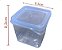 Conjunto 3 Potes Pequenos Modulares Quadrados Transparente 450ml Porta Alimentos Multiuso - Imagem 2