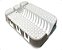 Escorredor De Louças para Utensílios de Casa Pratos Copos Talheres Médio Branco Plástico - Imagem 6