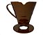 Suporte Porta Filtro Para Café  Coador Plástico Marrom Para Bule - Imagem 1