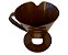 Suporte Porta Filtro Para Café  Coador Plástico Marrom Para Bule - Imagem 4