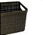 Cesto Juta Alongado Organizador Multiuso Médio Preto Plástico 4,5l Retangular Decorativo - Imagem 4