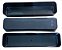 03 Organizador De Gavetas Modular Longo Preto Plástico 30cm - Imagem 5