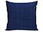 Capa Almofada Decorativa Azul Lisa 100% Algodão Tricoline 45x45 Com Zíper Invisível - Imagem 1