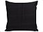 Capa Almofada Decorativa Preto Lisa 100% Algodão Tricoline 45x45 Com Zíper Invisível - Imagem 1