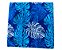Capa Almofada Decorativa Folhas Azul Tecido Jacquard 45x45 Com Zíper Invisivel - Imagem 2