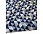 Capa Almofada Decorativa Triângulos Azul 100% Algodão Tricoline 45x45 Com Zíper Invisível - Imagem 4