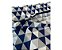 Capa Almofada Decorativa Triângulos Azul 100% Algodão Tricoline 45x45 Com Zíper Invisível - Imagem 6