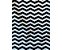 Capa Almofada Decorativa Zig Zag Preto e Branco 100% Algodão Tricoline 45x45 Com Zíper Invisível - Imagem 3