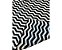 Capa Almofada Decorativa Zig Zag Preto e Branco 100% Algodão Tricoline 45x45 Com Zíper Invisível - Imagem 4