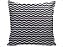 Capa Almofada Decorativa Zig Zag Preto e Branco 100% Algodão Tricoline 45x45 Com Zíper Invisível - Imagem 1