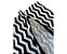 Capa Almofada Decorativa Zig Zag Preto e Branco 100% Algodão Tricoline 45x45 Com Zíper Invisível - Imagem 6
