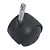 Rodízio Giratório P/ moveis SQ40 HG 7X50mm Preto até 30kg - 1 Uni Borrachas Londrina - Imagem 3