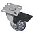 Rodízio Giratório Gel 2 Pol Anti Risco Base 42x42mm Com Trava 40Kg - 1 Uni Borrachas Londrina - Imagem 3