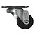 Rodízio Giratório GLR Zincado Freezer Móveis Sofá 41mm Nylon 125 Kg - Borrachas Londrina - Imagem 1