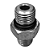 Adaptador Hidráulico 1/2 JIC x 9/16 ORING Macho Alta Pressão - Imagem 9