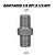 Adaptador Macho Rosca NPT 1/8" x 1/8" Metálico Alta Pressão - Imagem 2