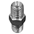 Adaptador Macho Rosca NPT 1/8" x 1/8" Metálico Alta Pressão - Imagem 1