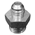 Adaptador JIC 3/4 x ORING ORB 1.1/16 Macho Alta Resistência - Imagem 1
