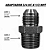 Adaptador Hidráulico 3/4 JIC x 1/2 NPT Alta Resistência - Imagem 2