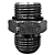 Adaptador Hidráulico 7/8 JIC x 7/8 ORING Macho Alta Pressão - Imagem 6