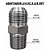 Adaptador Hidráulico 3/4" JIC x 3/8" NPT Macho Alta Pressão - Imagem 2