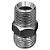 Adaptador Hidráulico 3/4" JIC x 3/8" NPT Macho Alta Pressão - Imagem 1