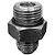 Adaptador Hidráulico 3/4" JIC x 7/8" ORING Alta Pressão - Imagem 1