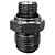 Adaptador Hidráulico 3/4" JIC x 9/16" ORING Alta Pressão - Imagem 7