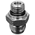 Adaptador Hidráulico 3/4" JIC x 9/16" ORING Alta Pressão - Imagem 1