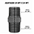 Adaptador Hidráulico 3/4" NPT x 3/4" NPT Macho Alta Pressão - Imagem 2