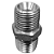 Adaptador Hidráulico 3/8" NPT x 3/8" NPT Macho Alta Pressão - Imagem 1