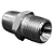 Adaptador Hidráulico 3/8" NPT x 3/8" NPT Macho Alta Pressão - Imagem 5