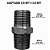 Adaptador Hidráulico 3/8" NPT x 3/8" NPT Macho Alta Pressão - Imagem 2